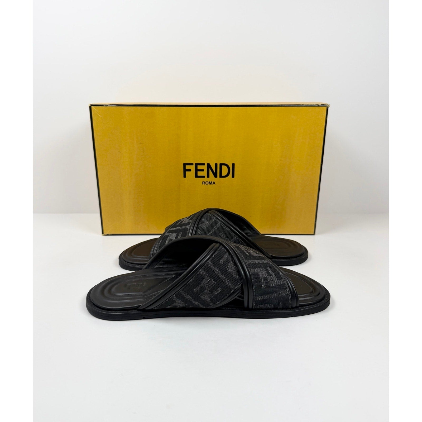 Size 5UK/6US - Fendi FF Logo Sandals Like New!