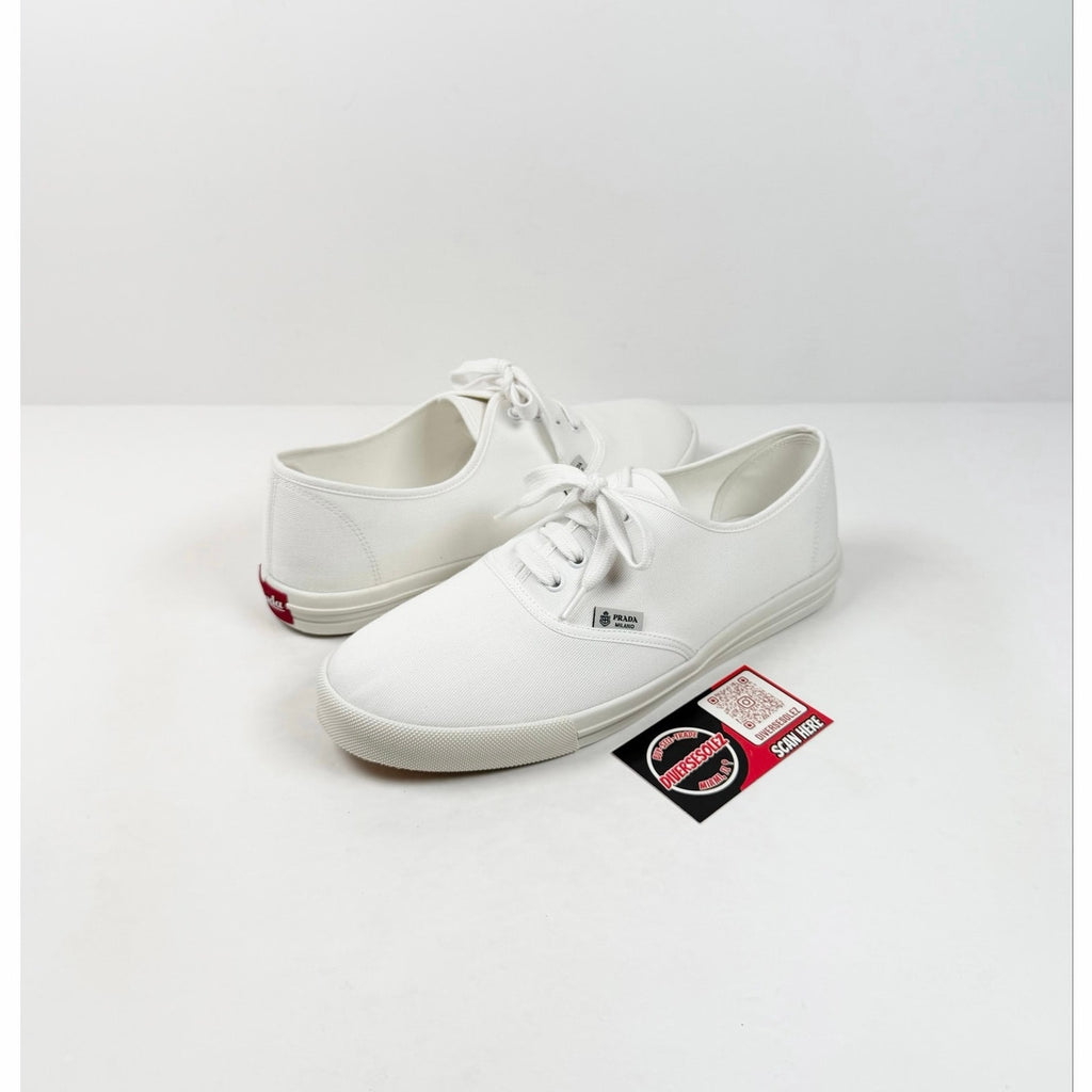 Size 7.5UK/8.5US - Prada Drill Canvas Low Top NEW