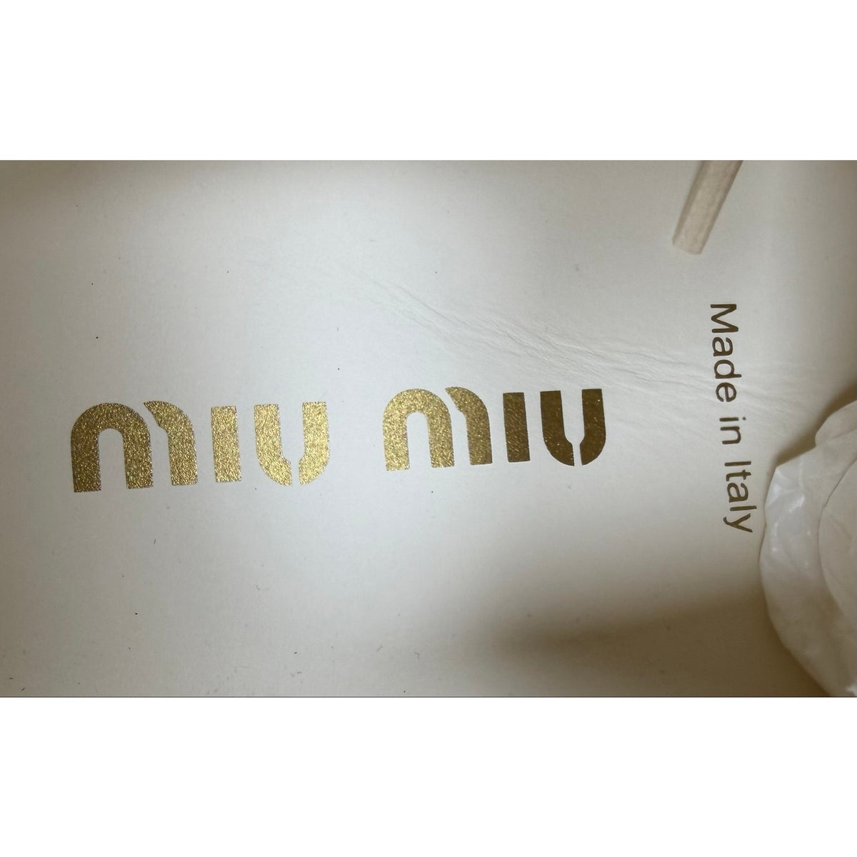 Size 8.5 - Miu Miu Plume Nappa Leather NEW