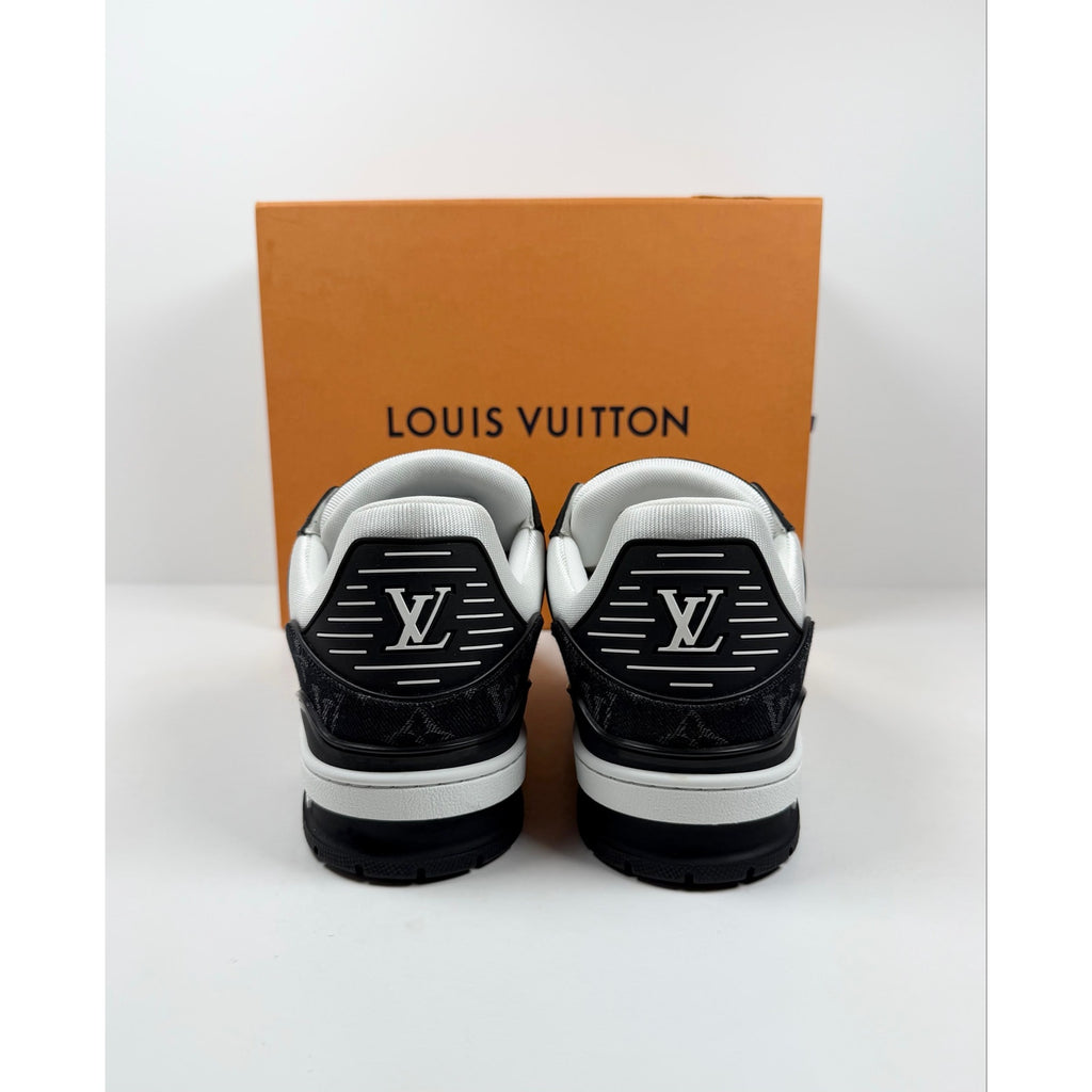 Size 10.5UK/12US - Louis Vuitton Black White Trainer NEW