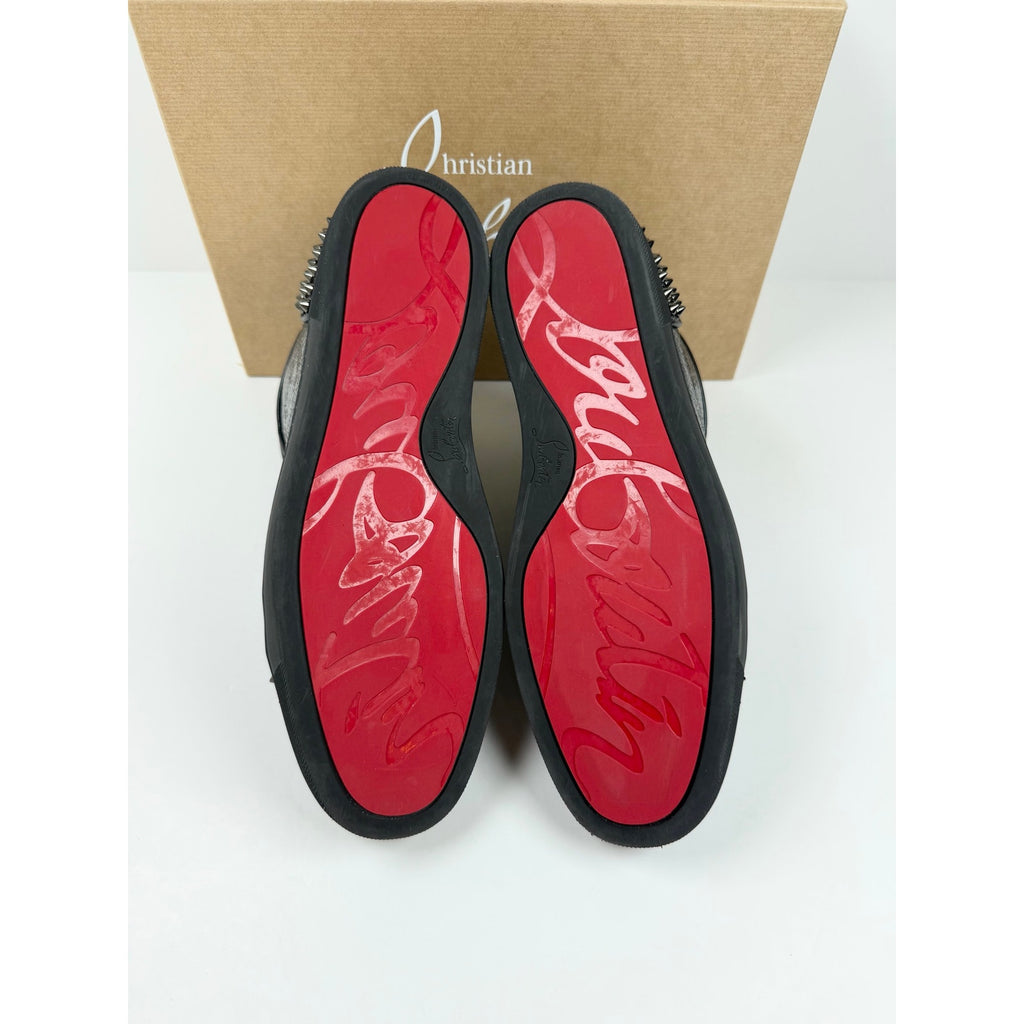 Size 13 - Christian Louboutin Spike Black High Top