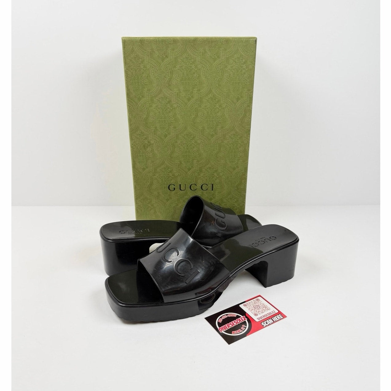 Size 40EU/10W - Gucci Rubber Platform Sandals