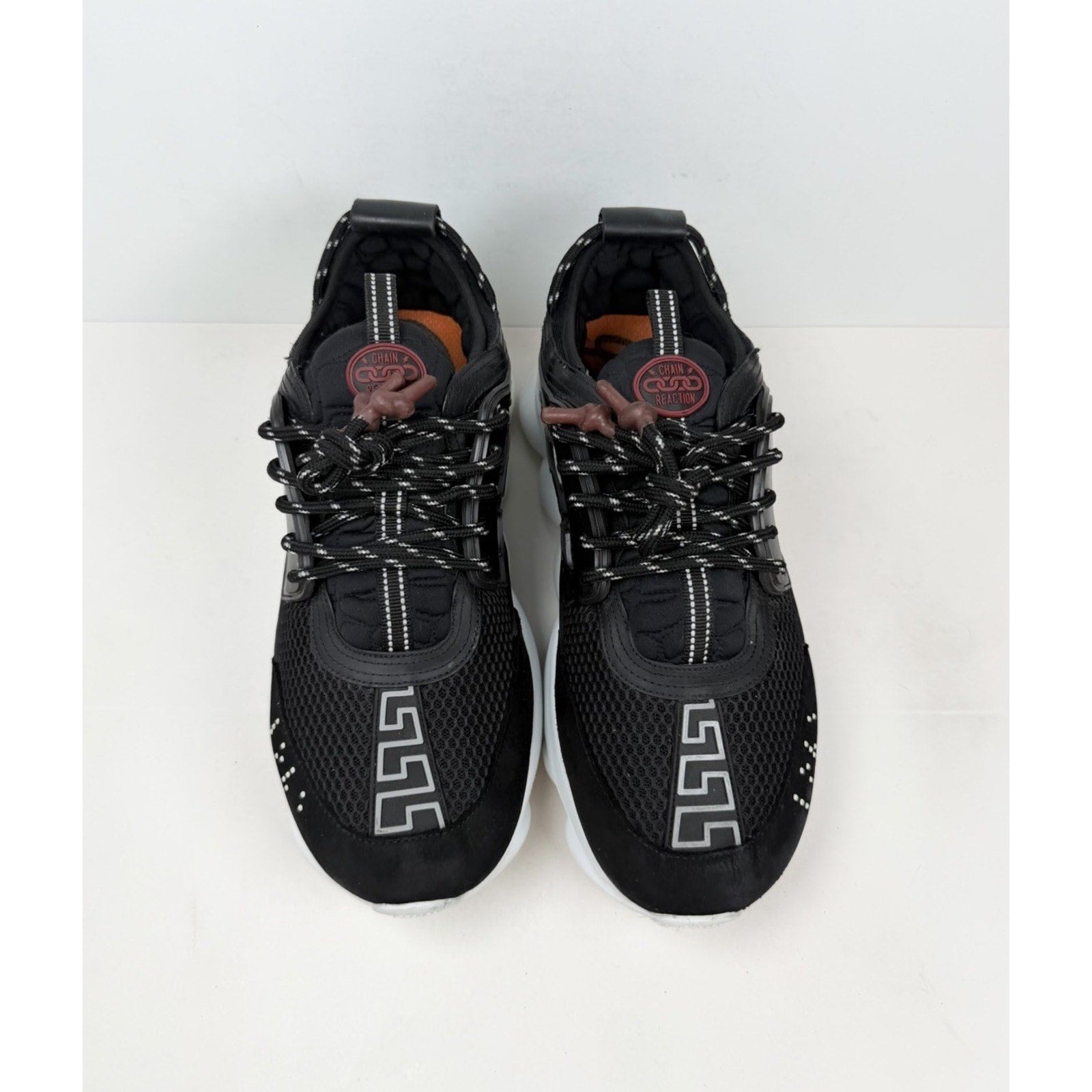 Size 45EU/12US - Versace Chain Reaction Black White