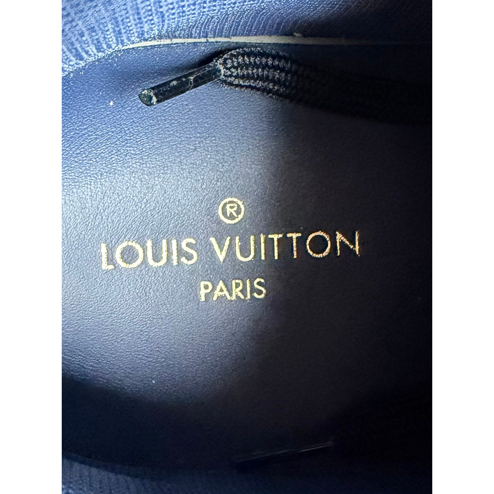 Size 7LV/8US - Louis Vuitton Tattoo Denim High Top NEW