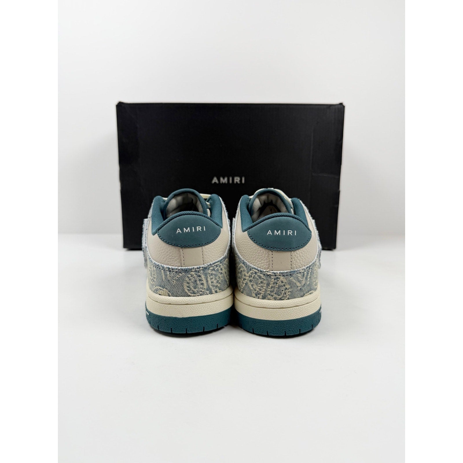 Size 40EU/7US - Amiri Skel Top Low Denim Blue NEW