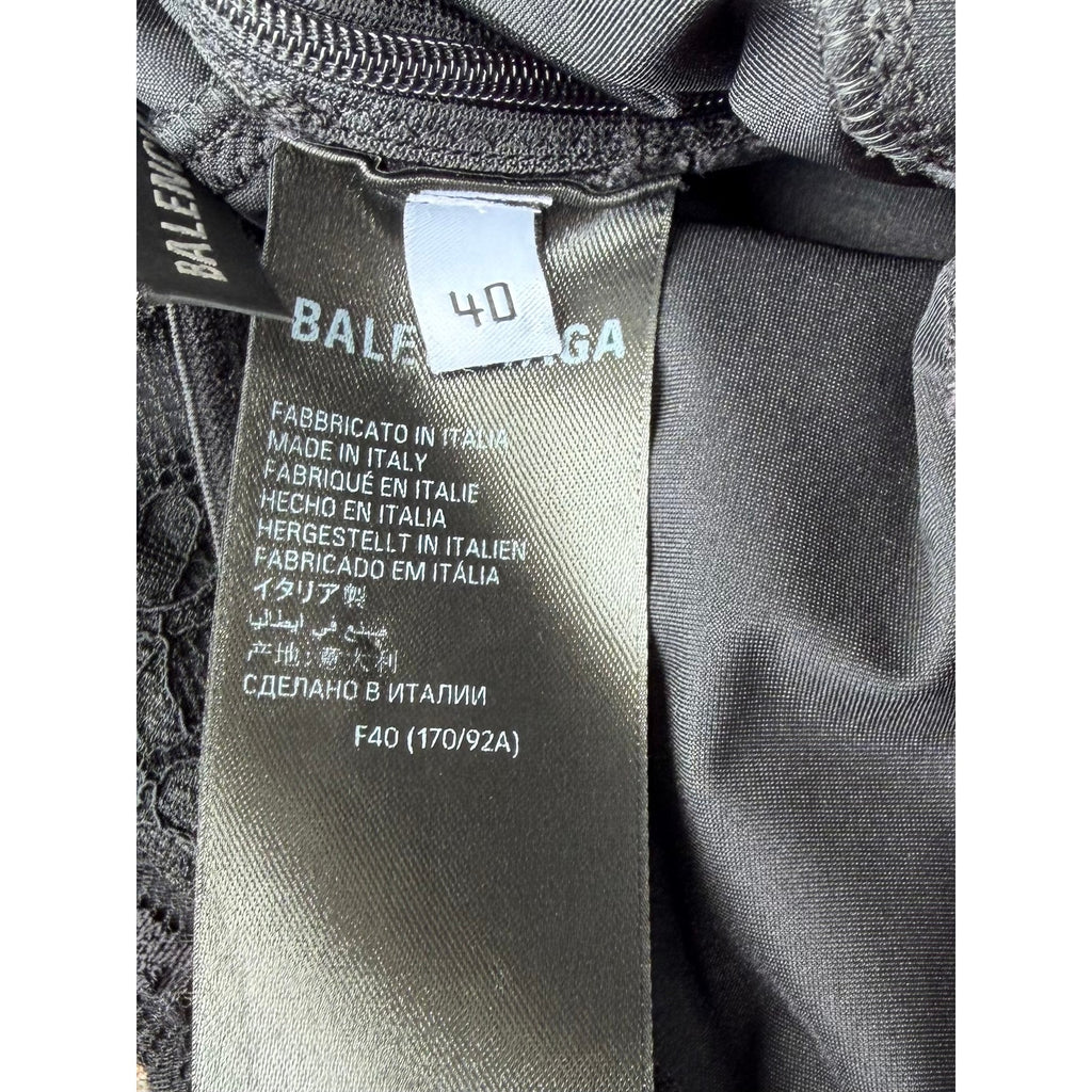 Balenciaga Stretch Lace Lingerie Mini Dress NEW EU 40 (US M)