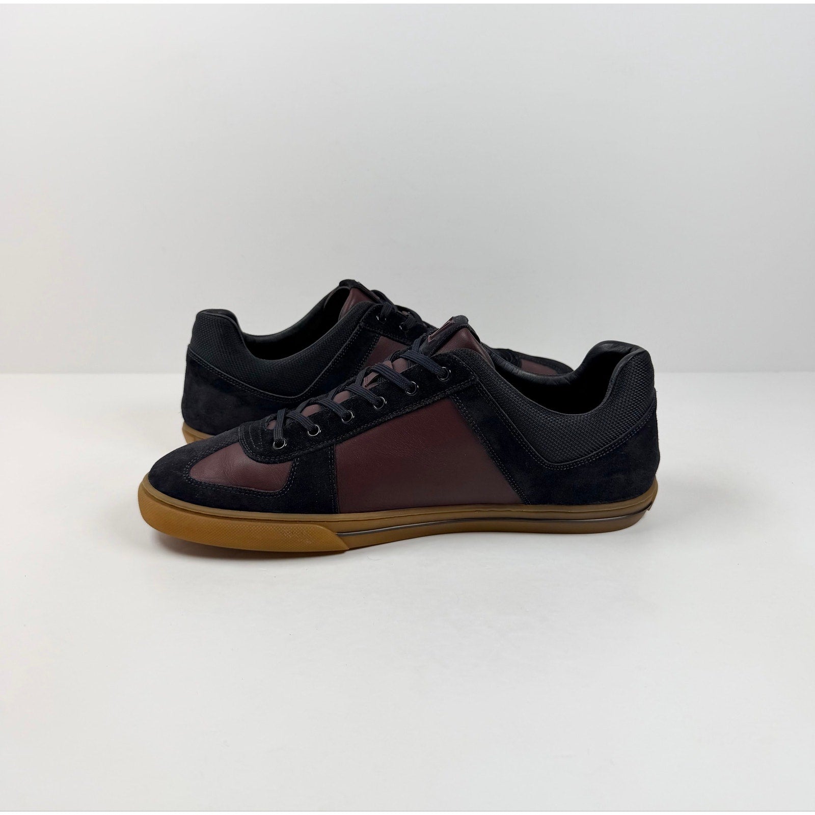 Size 10LV/11US - Louis Vuitton Burgundy Low Top