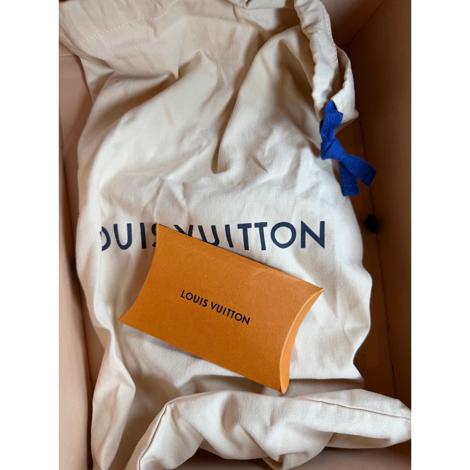 Size 7LV/8US - Louis Vuitton Leather Blue Sneakers NEW