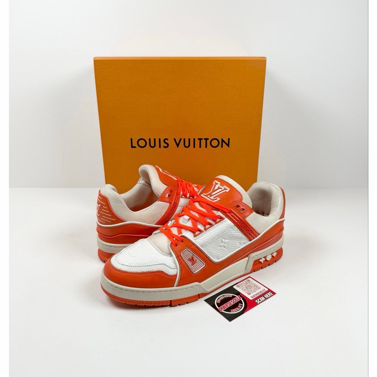 Size 8LV/9.5US - Louis Vuitton Trainer Orange