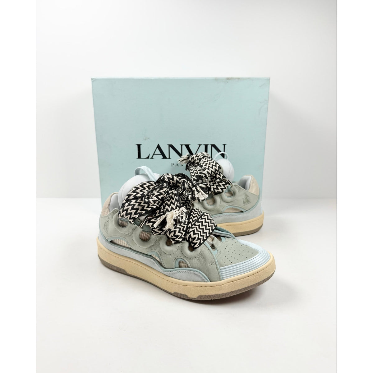 Size 43EU/10US - Lanvin Curb Sneaker Pale Blue