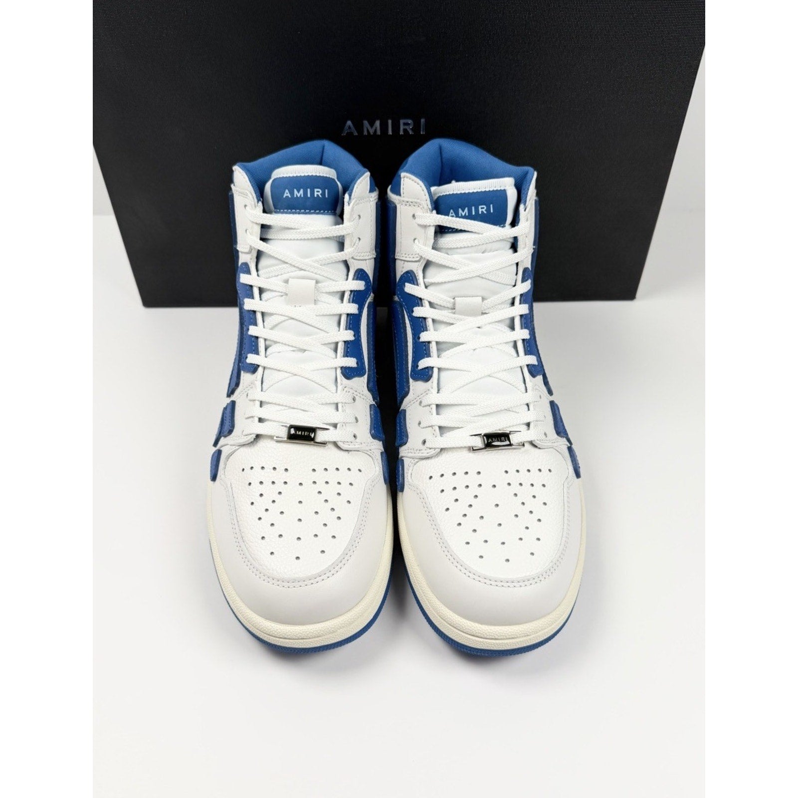 Size 46EU/13US - Amiri Skel Top High Top White Blue NEW!