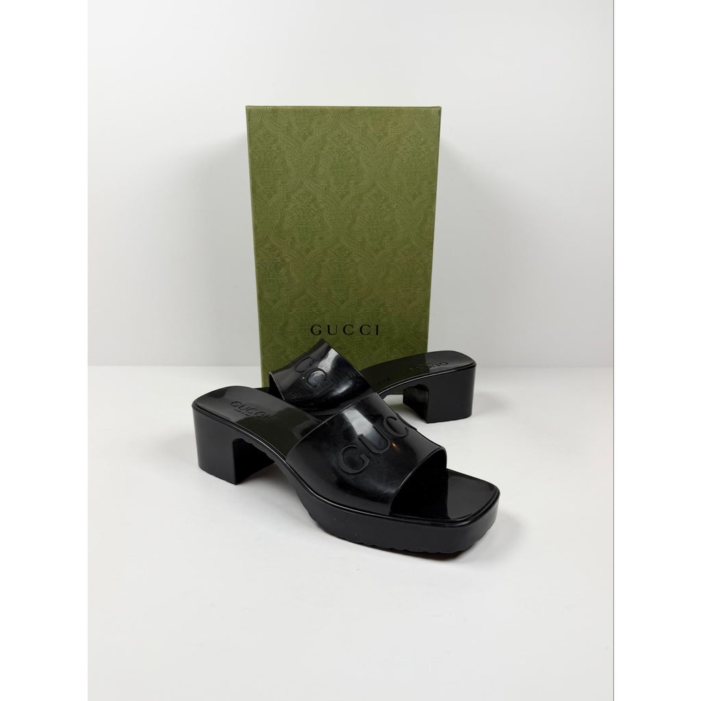 Size 40EU/10W - Gucci Rubber Platform Sandals