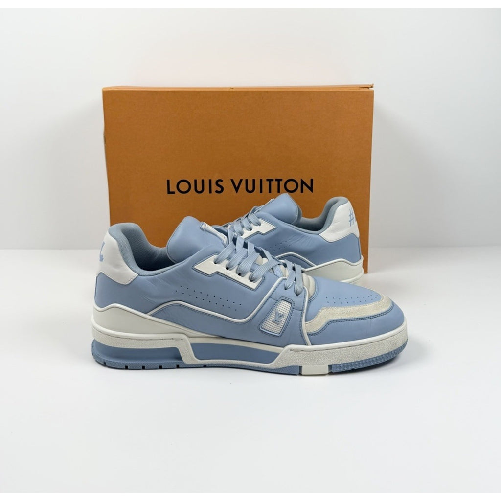 Size 9LV/10US - Louis Vuitton Blue Leather Trainers