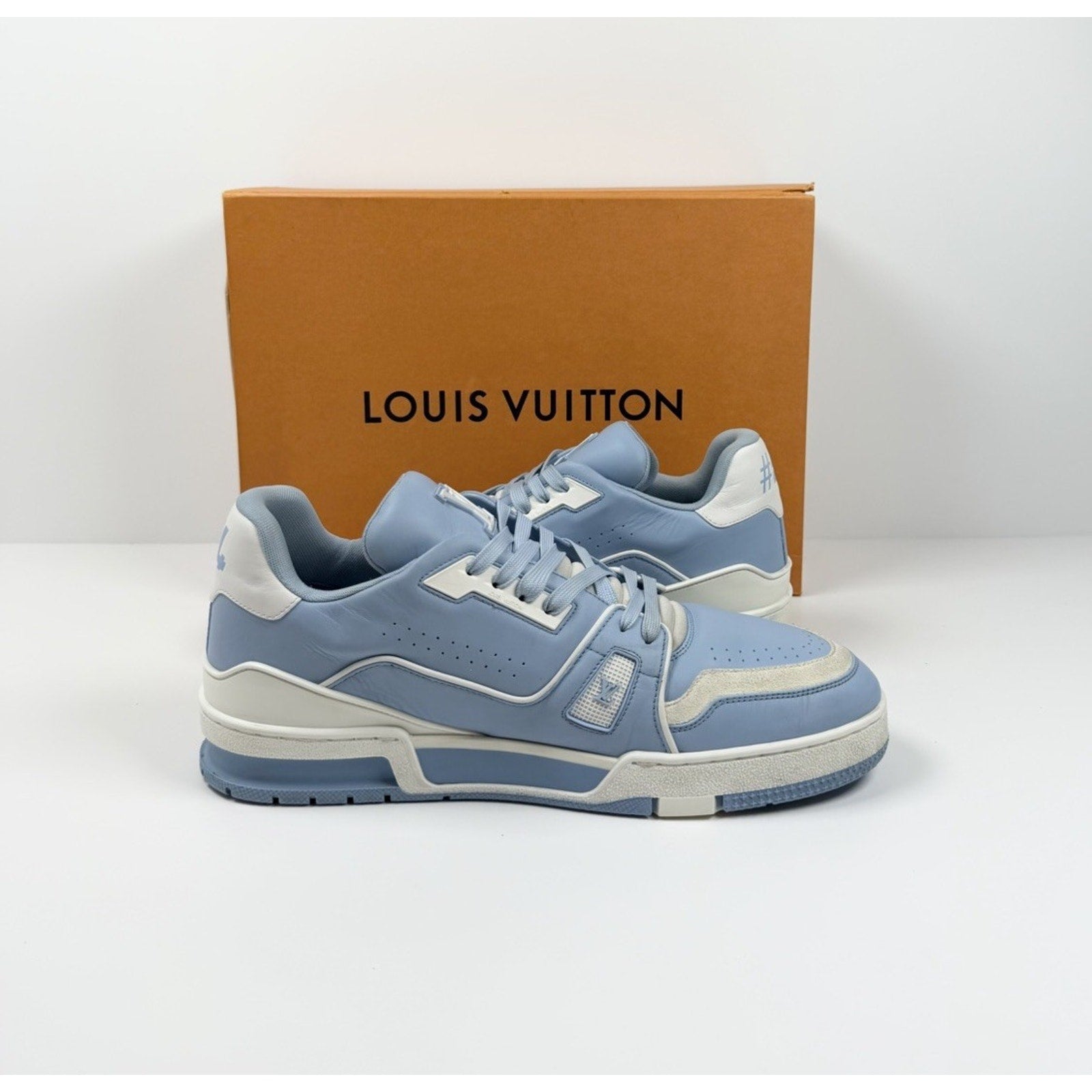 Size 9LV/10US - Louis Vuitton Blue Leather Trainers
