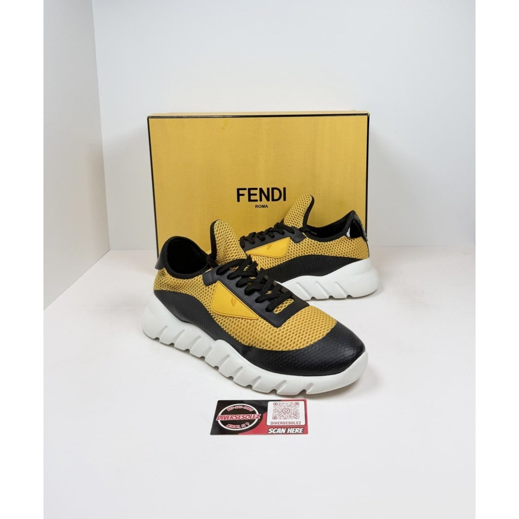 Size 9UK/10US - Fendi Monster Eyes Black Yellow