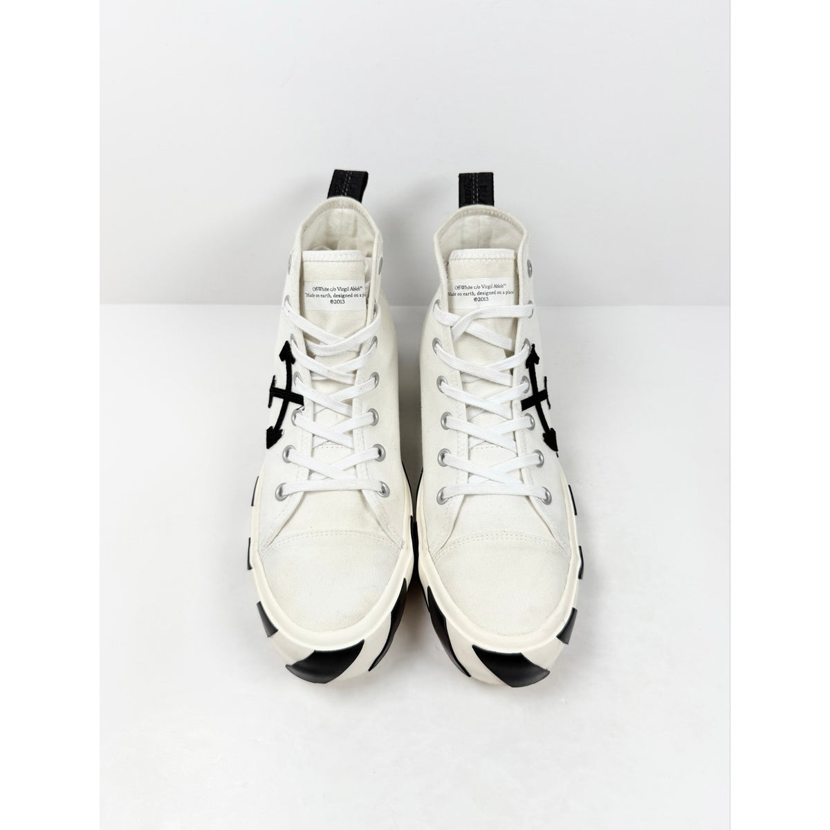 Size 44EU/11US - Off-White Vulcanized High Top