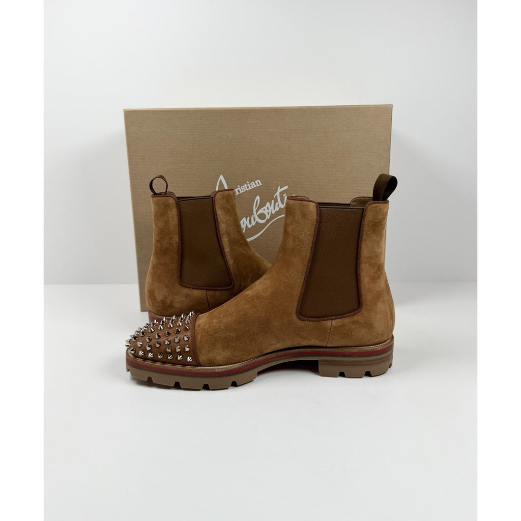 Size 7.5US - Christian Louboutin Melon Spikes Boots NEW