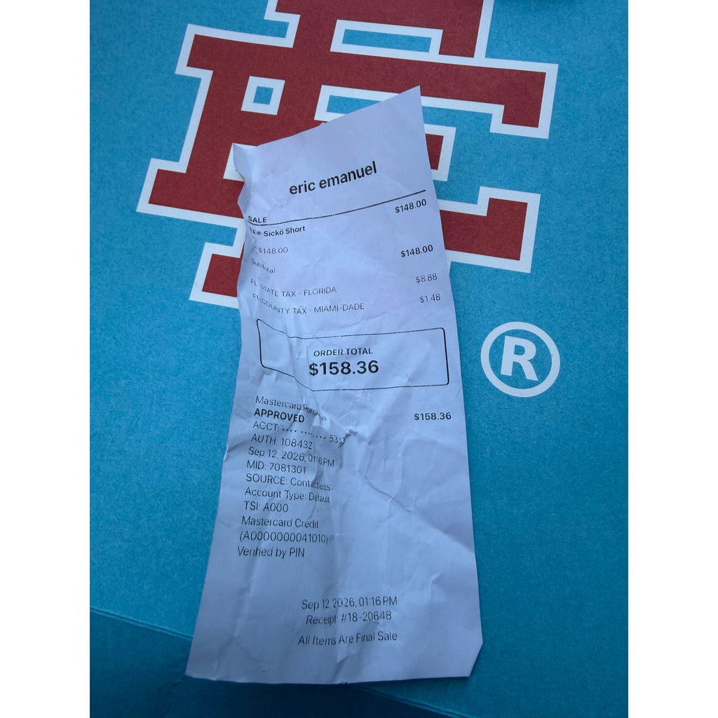 Size XL - Eric Emanuel X Sicko Shorts NEW