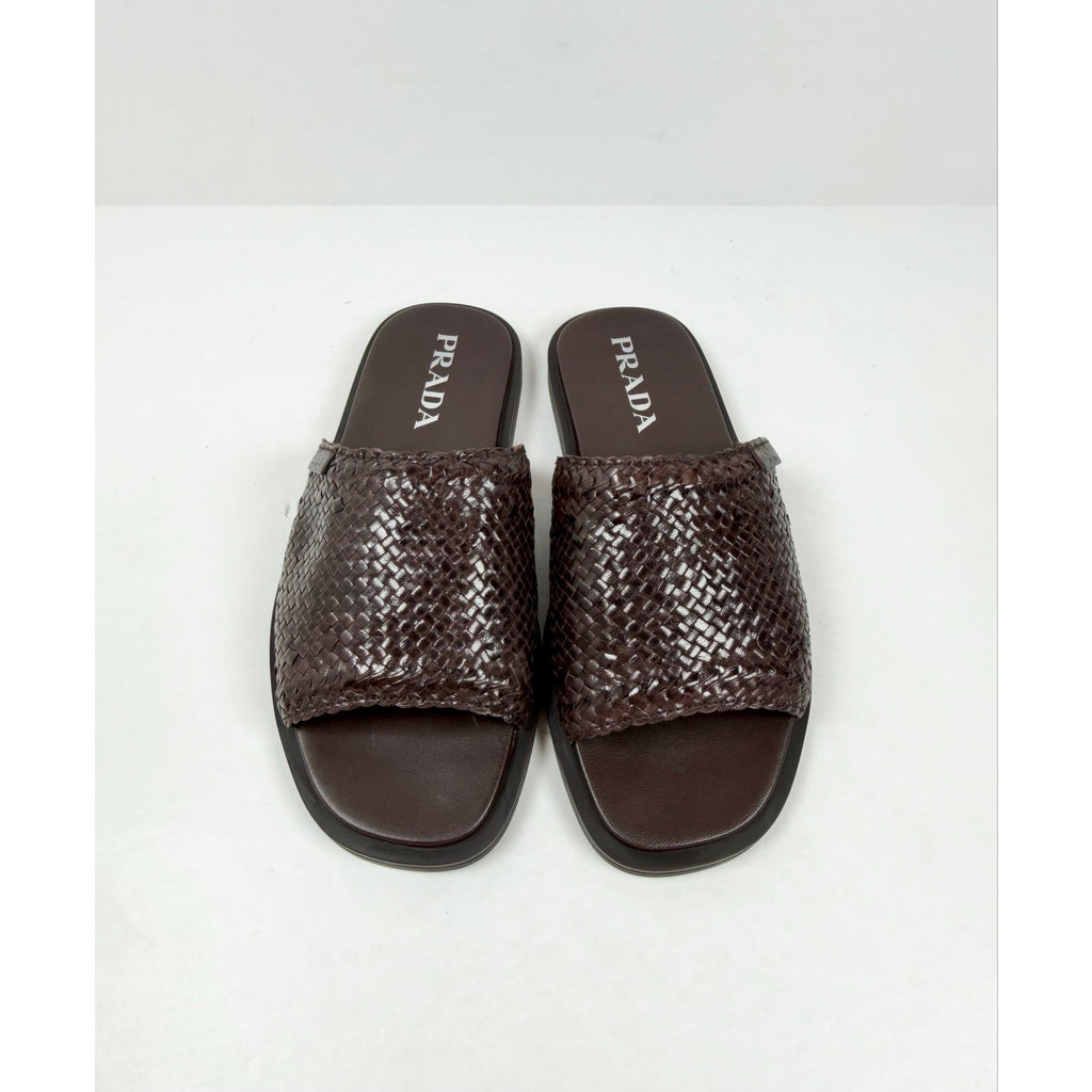 Size 6UK/7US - Prada Woven Leather Sandals NEW