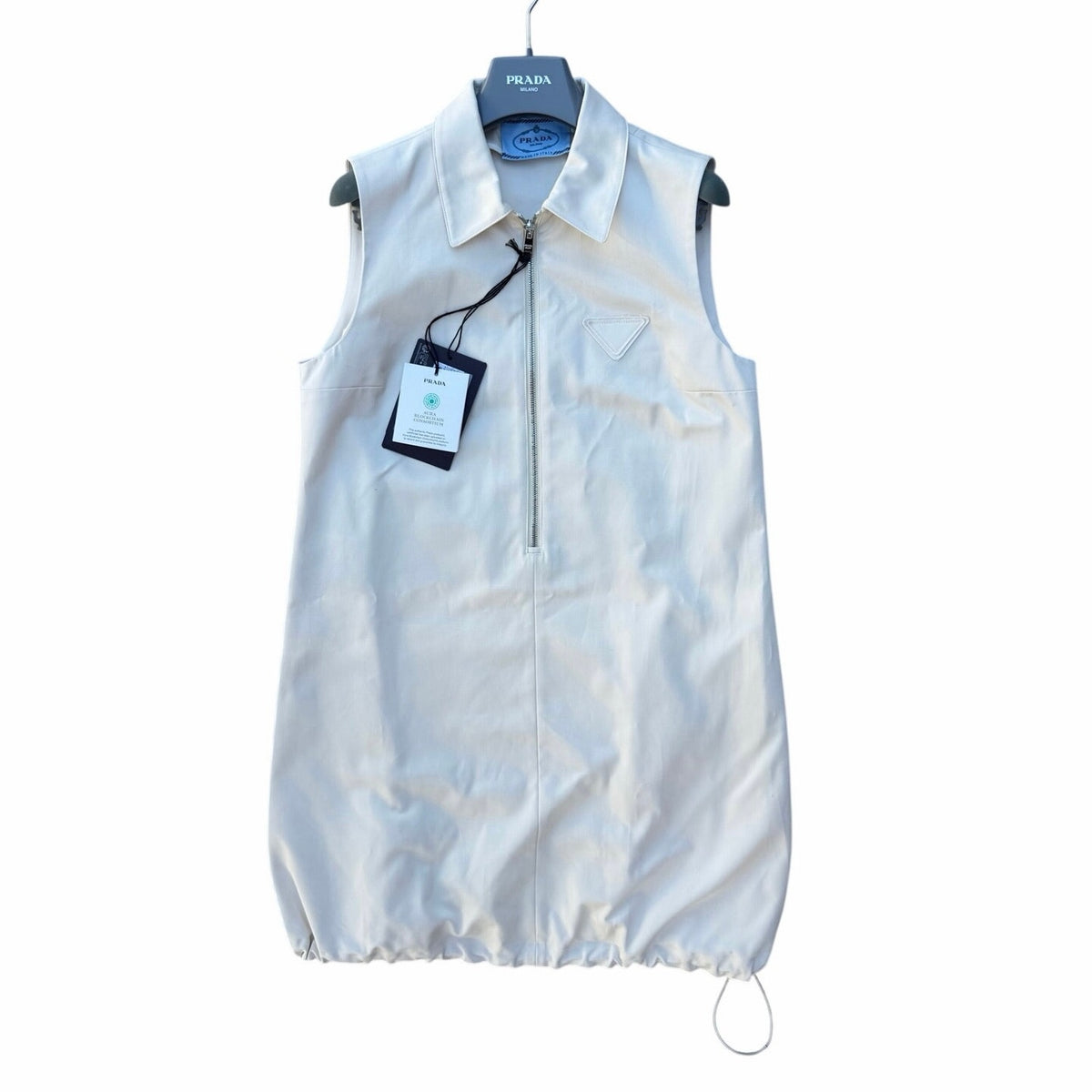 Size 40/US size 4 (S) Prada Chino Mini-Dress Beige NEW