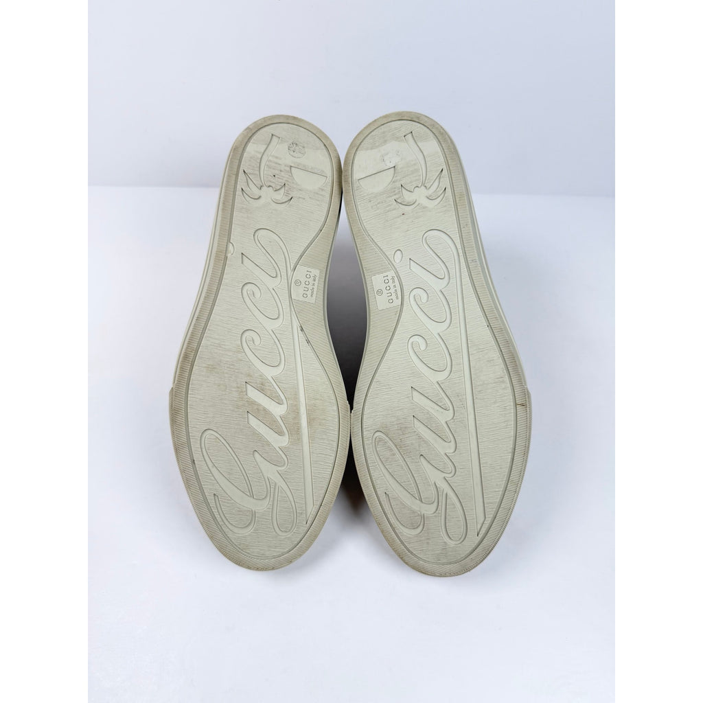 Size 8US - Gucci High Top Beige Canvas