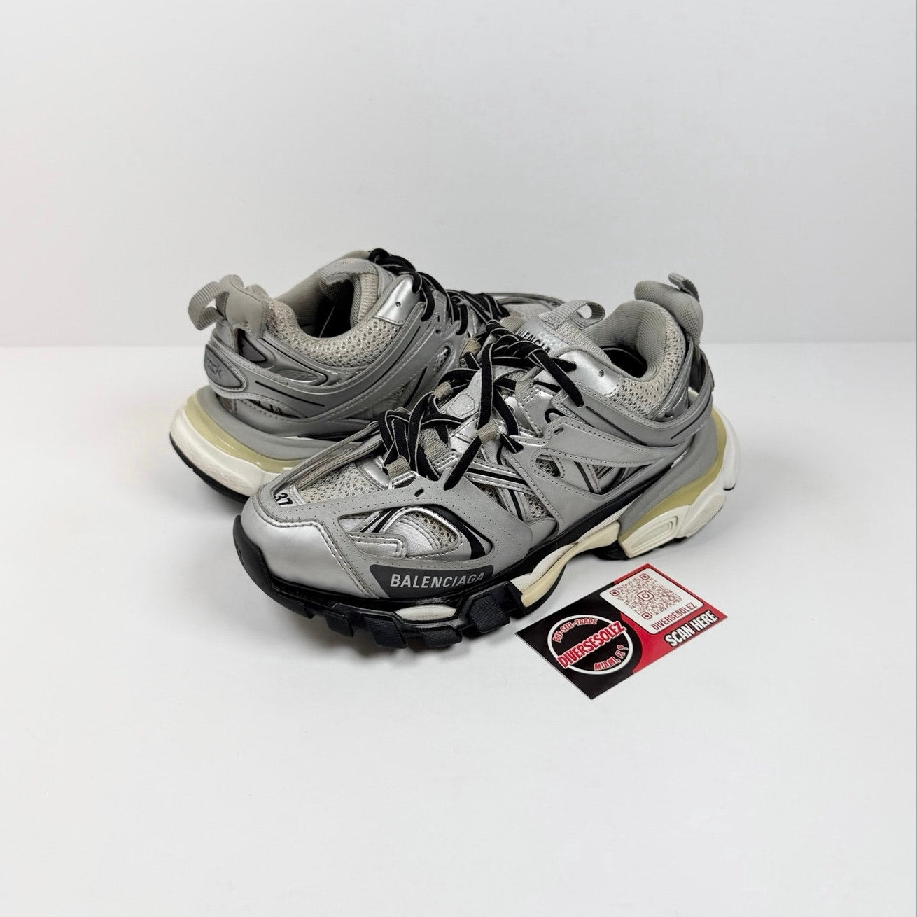 Size 37/7 - Balenciaga Track Silver Women’s