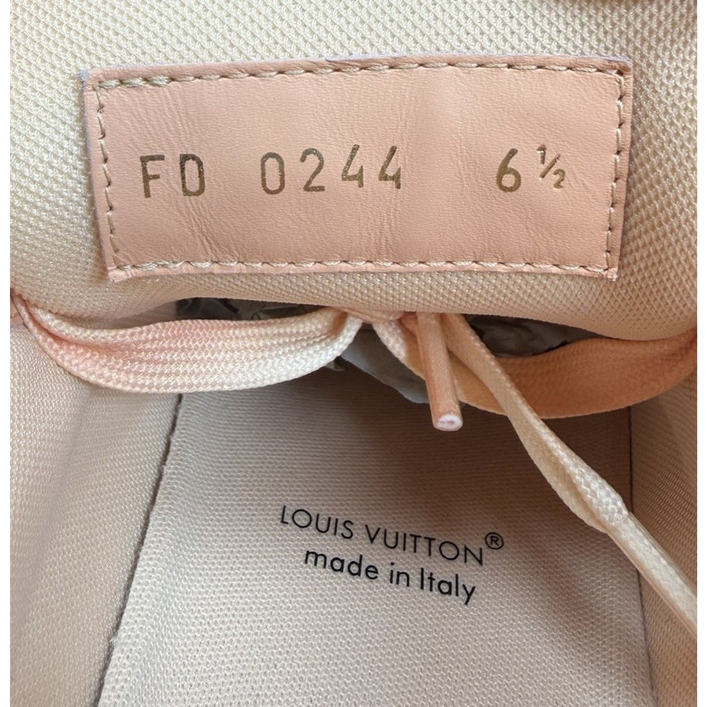 Size 6.5LV/8US - Louis Vuitton Denim Trainers Like New