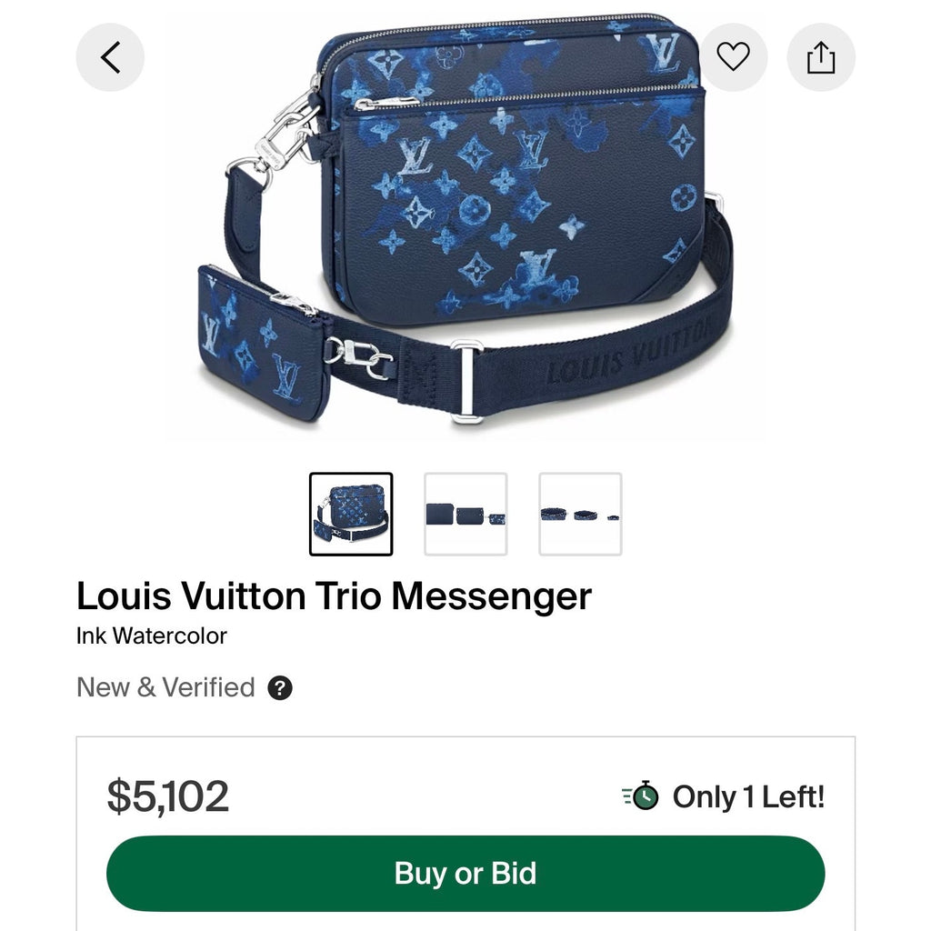 Louis Vuitton Trio Messanger Ink Watercolor