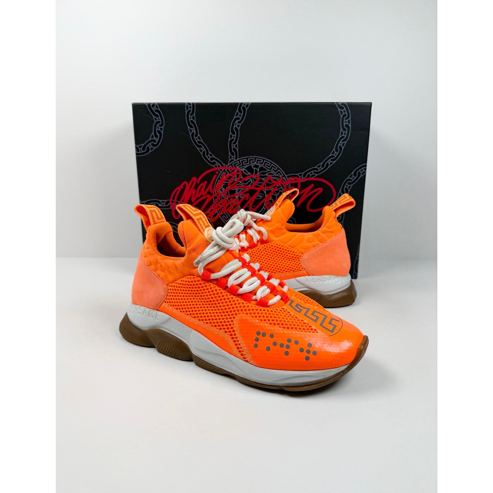 Size 42EU/9US - Versace Cross Chainer Orange