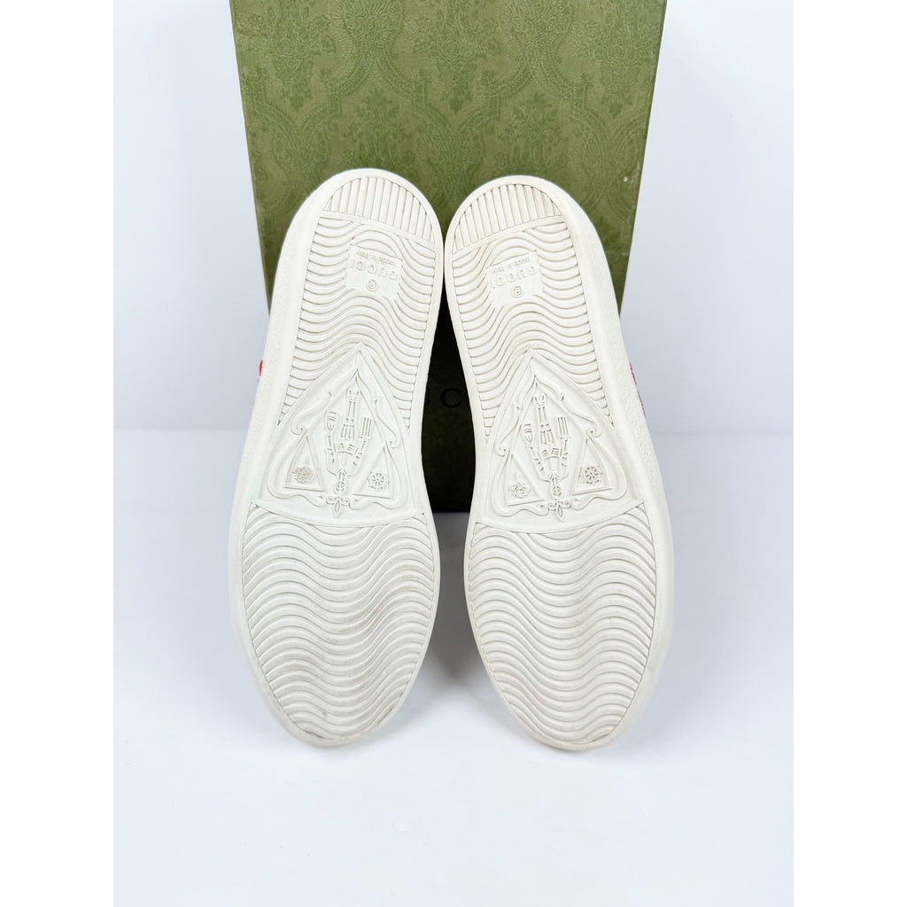 Size 36/6 - Gucci Ace Cherry Womens