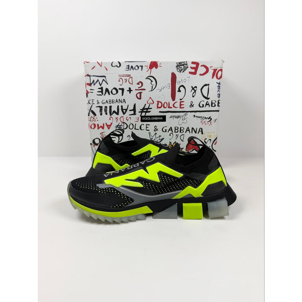 Size 41EU/8US - Dolce & Gabbana Sorrento Black Yellow