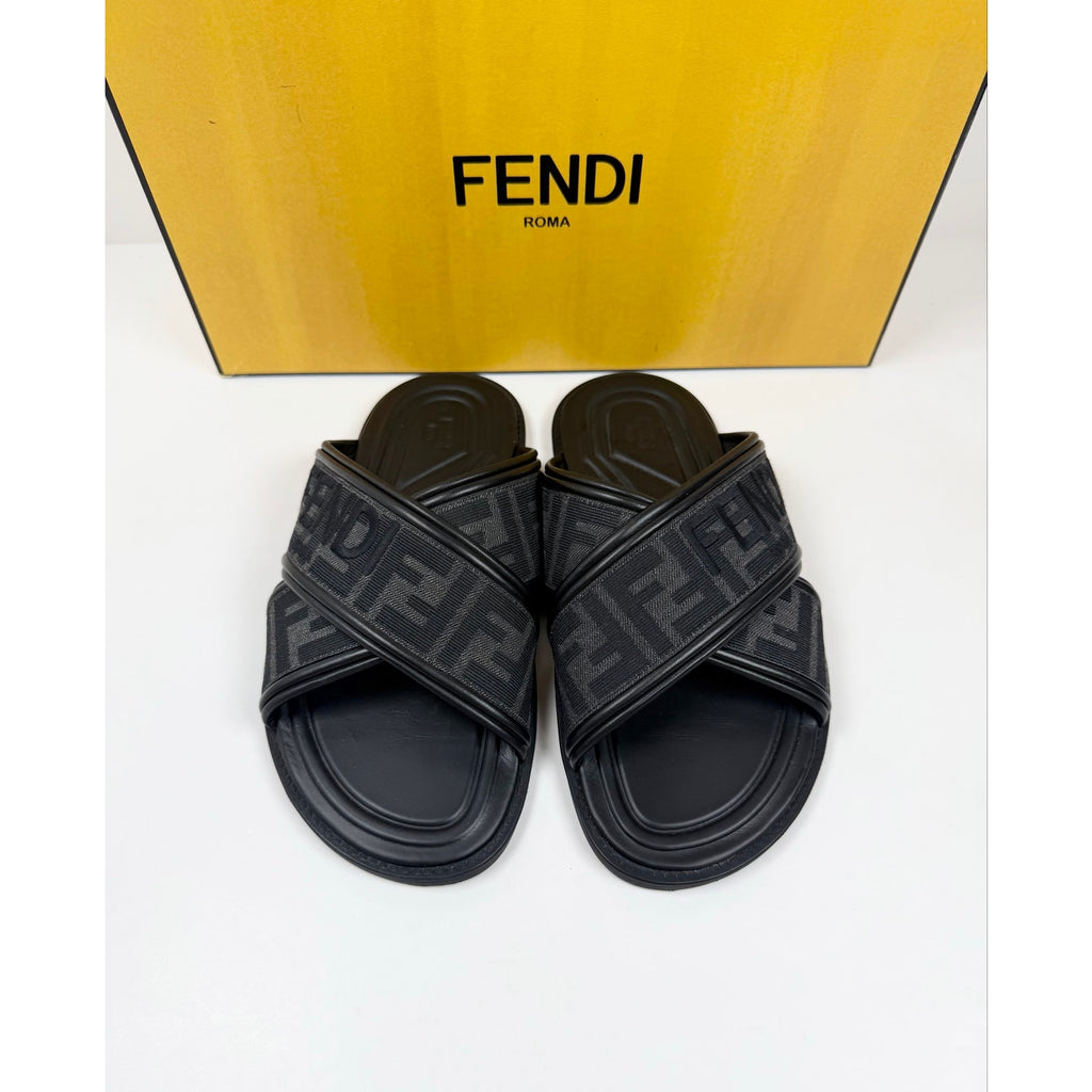 Size 5UK/6US - Fendi FF Logo Sandals Like New!