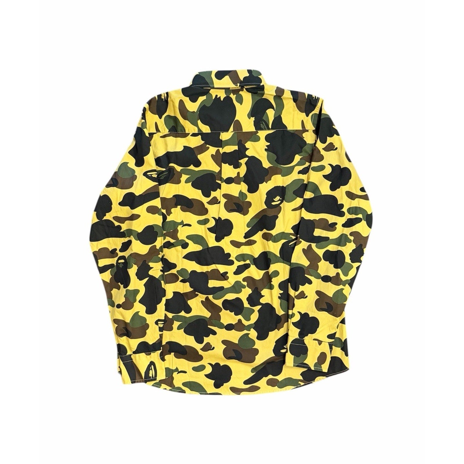 Size L - Bape Camo Button Up Camo Long Sleeve Shirt NEW!