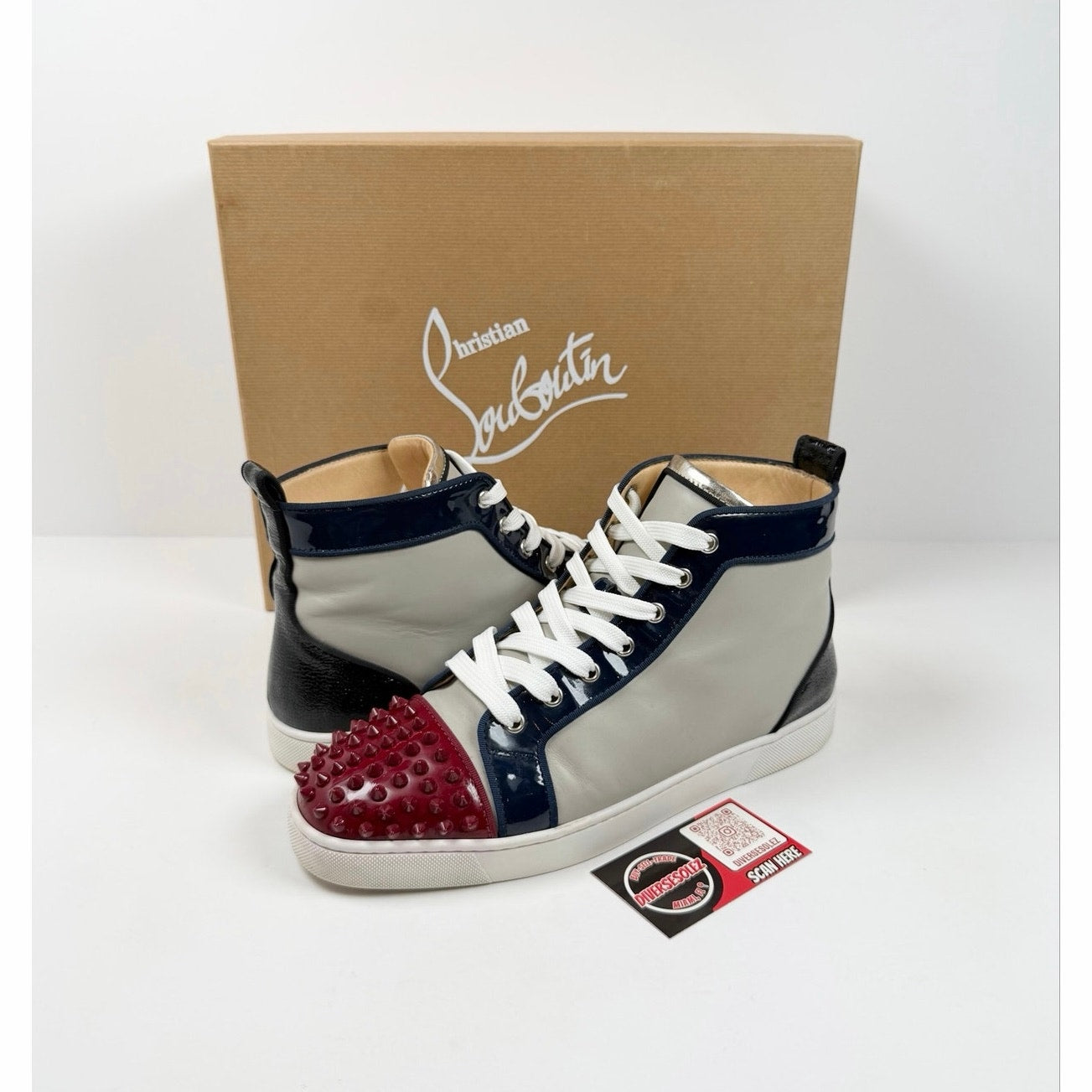 Size 9.5 - Christian Louboutin Spike High Top
