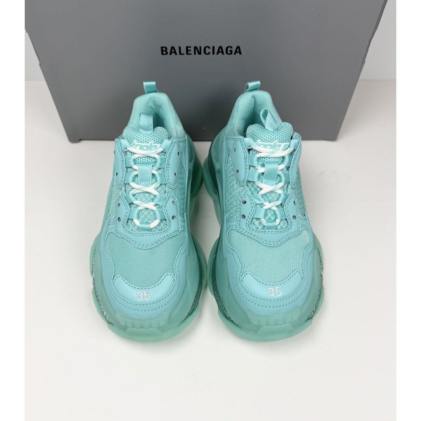 Size 35EU/5W - Balenciaga Triple S Turquoise NEW