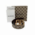 Balenciaga BB Monogram Belt Women’s Size 90 NEW!