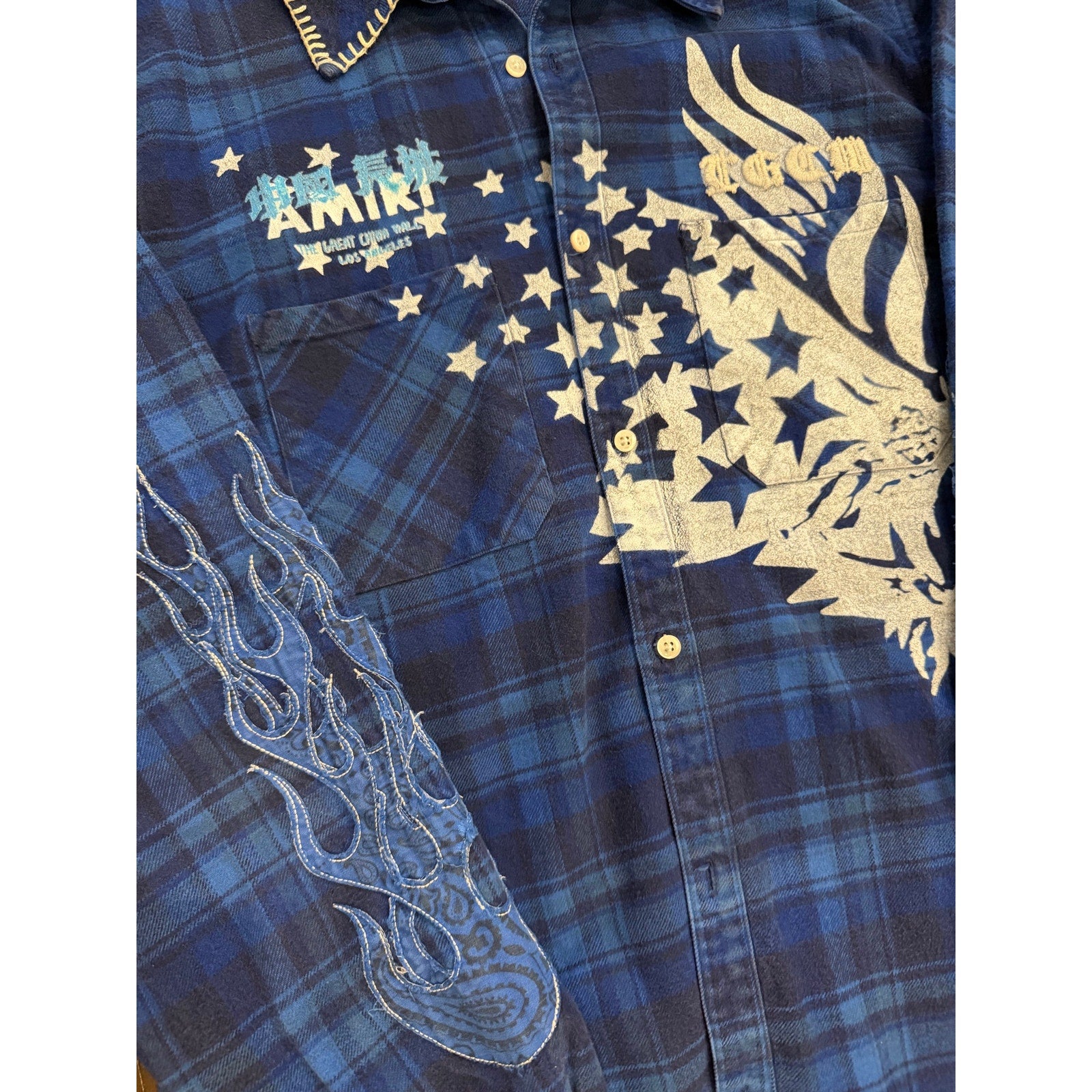 Size 2XL - Amiri Long Sleeve Button Down Flannel
