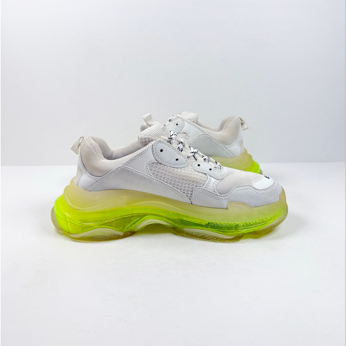 Size 45EU/12US - Balenciaga Triple S White Neon