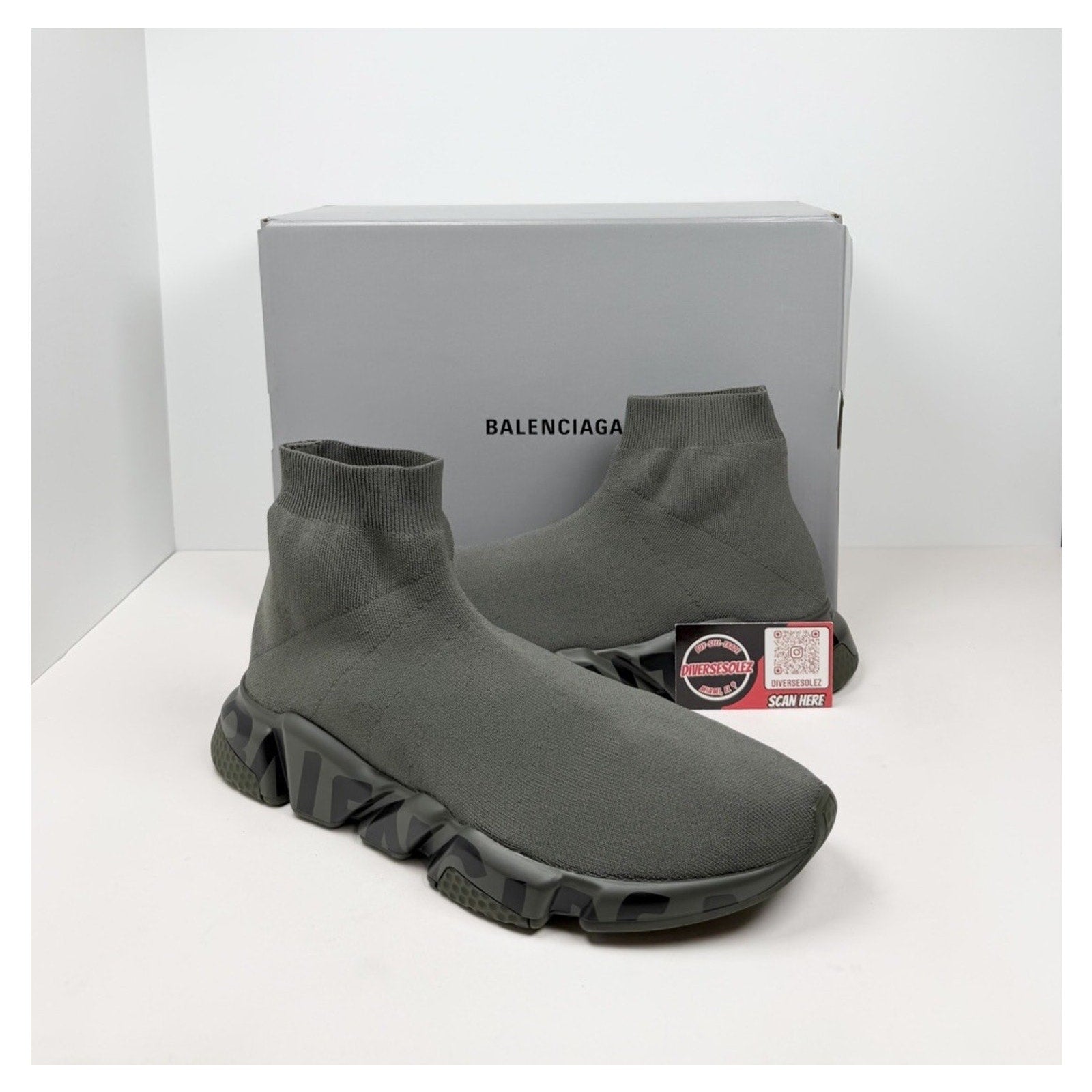 Size 46EU/13US - Balenciaga Speed Olive Graffiti NEW