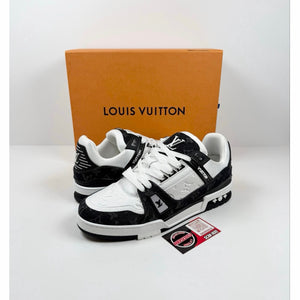 Size 10.5UK/12US - Louis Vuitton Black White Trainer NEW