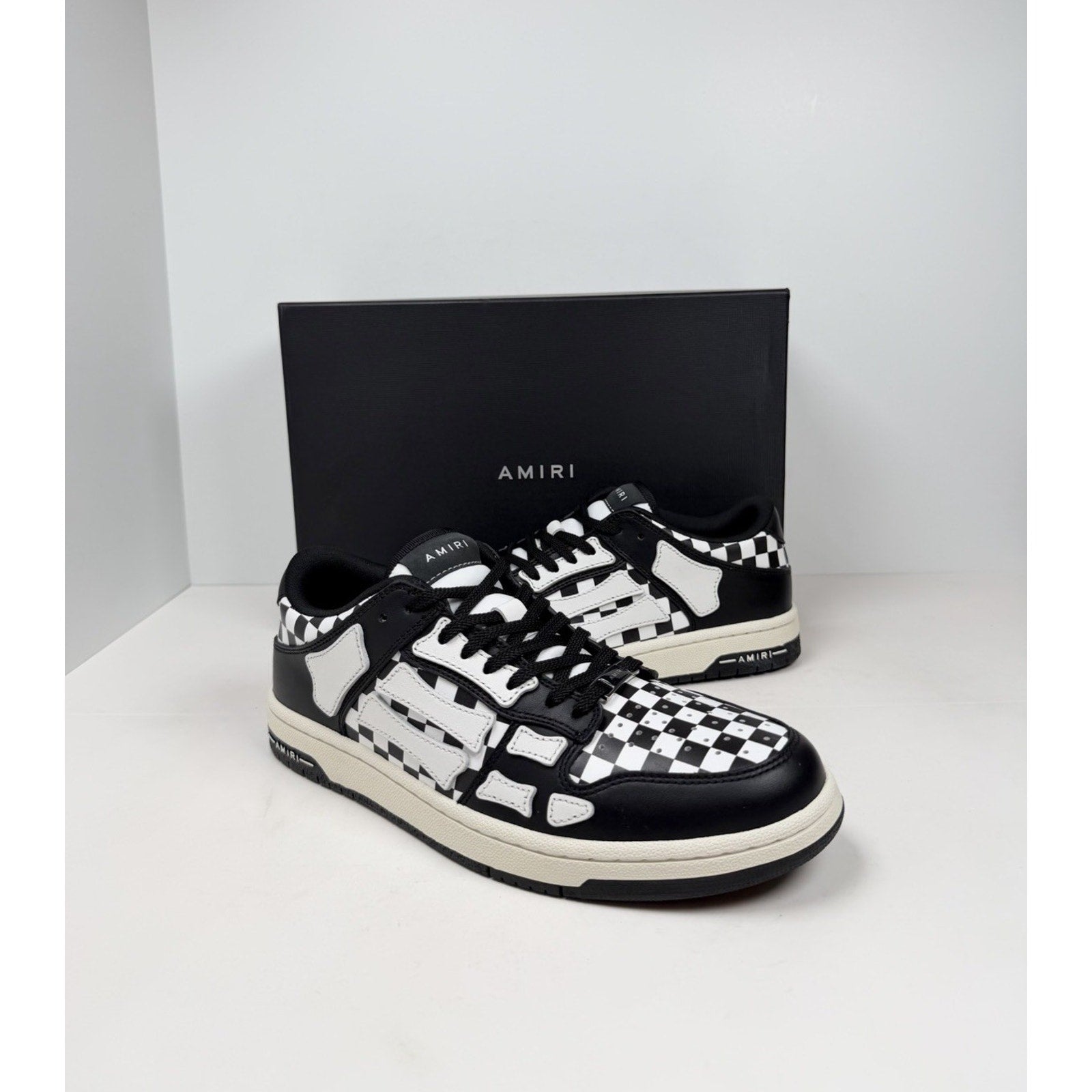 Size 41EU/8US - Amiri Skel Top Low Checkered NEW