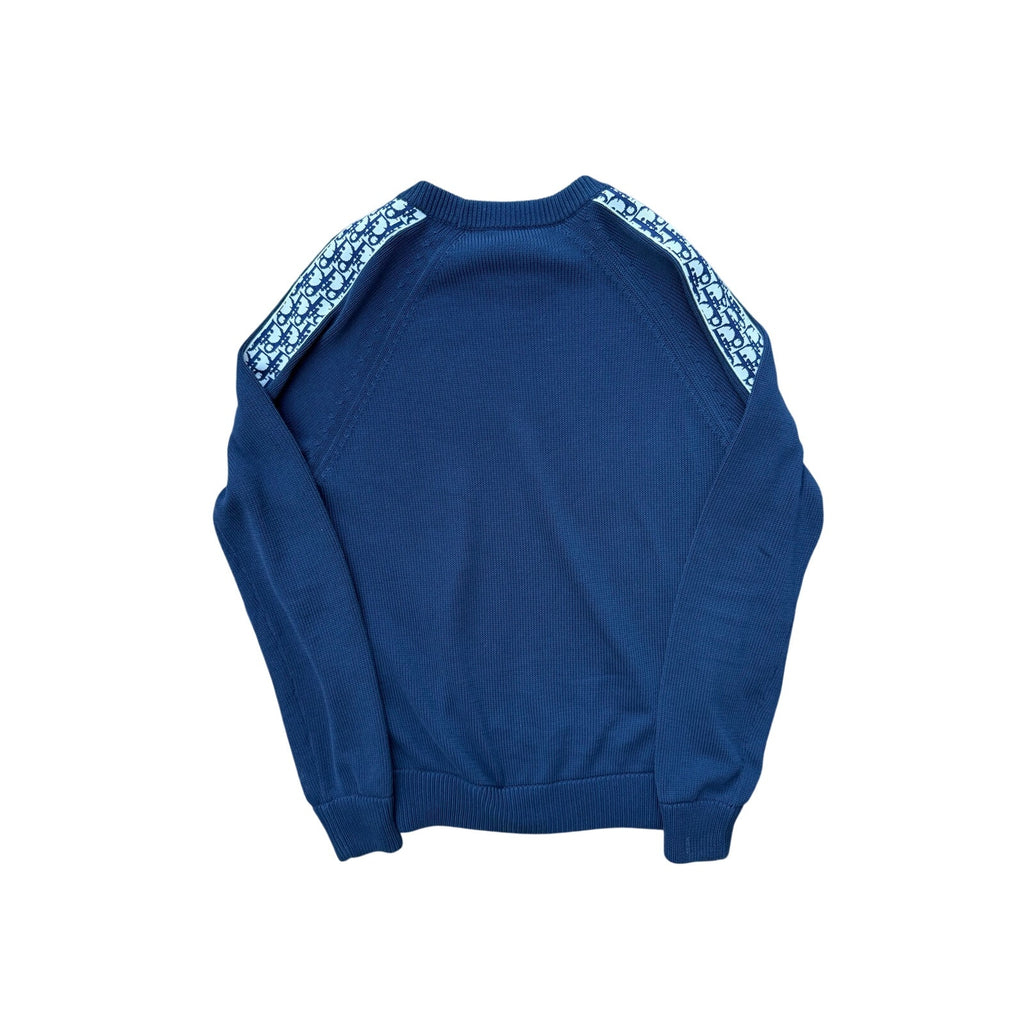 Size S - Dior Oblique Knit Blue Sweater