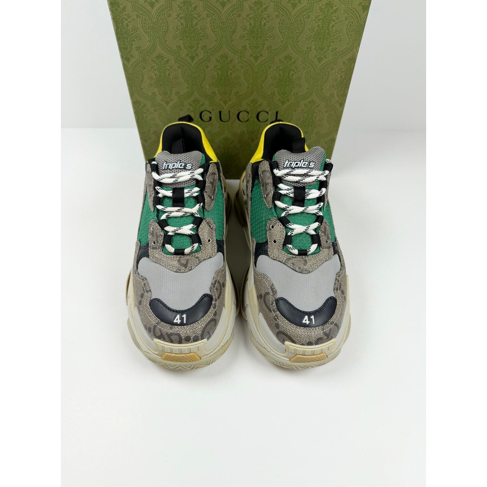 Size 41EU/8US - Gucci X Balenciaga Triple S