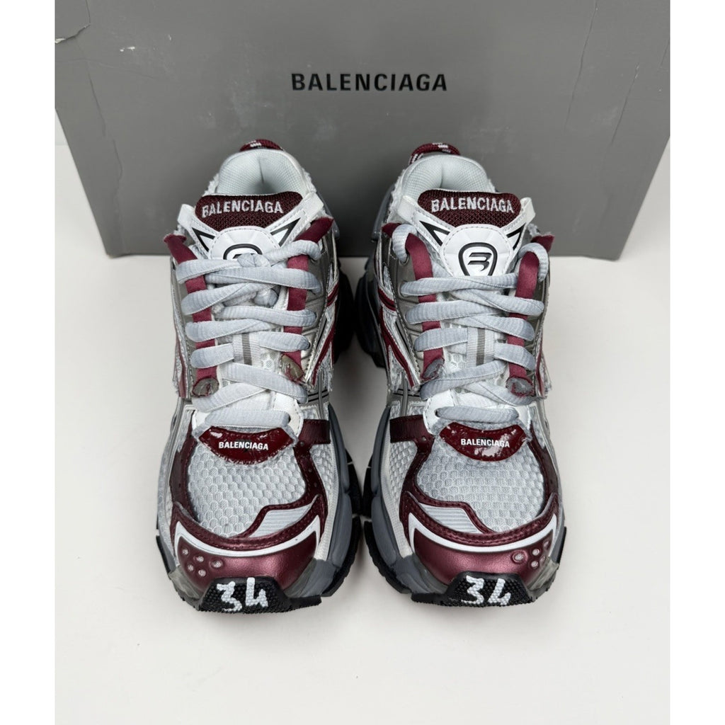 Size 34EU/4W - Balenciaga Runner Sneakers Burgundy NEW