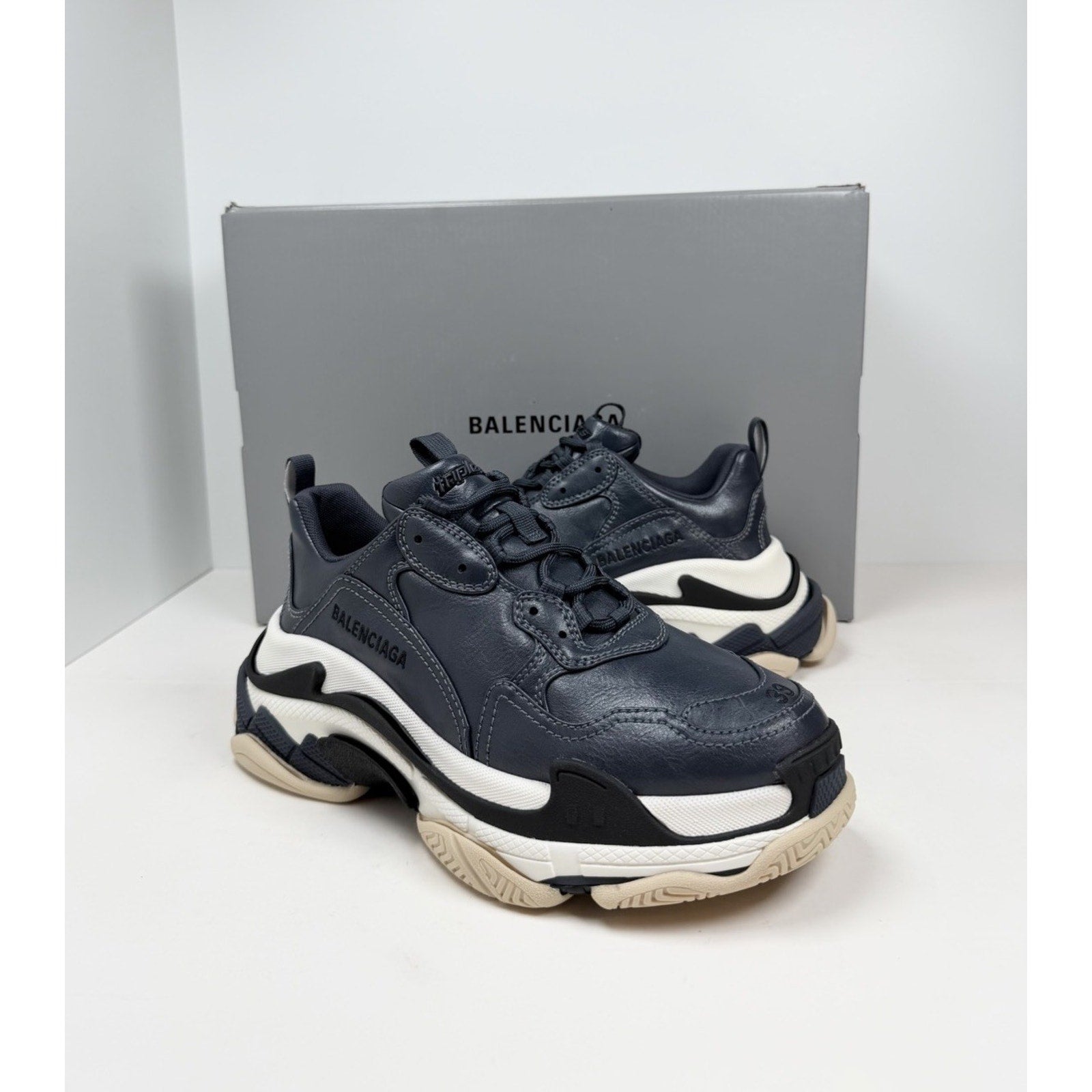 Size 39EU/6US - Balenciaga Triple S Stone Blue NEW