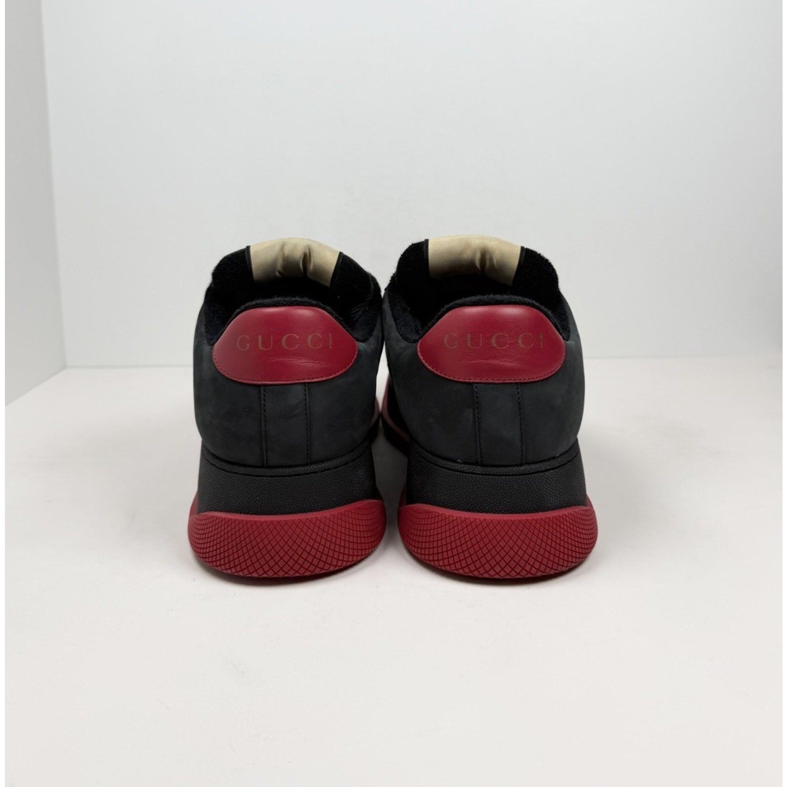 size 11.5US - Gucci Double Screener GG Black Red