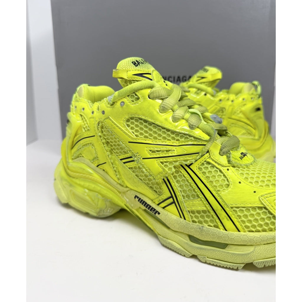 Size 37EU/7W - Balenciaga Runner Fluo Yellow NEW