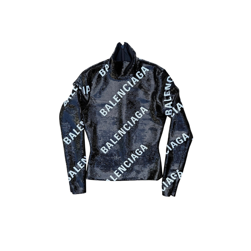 Balenciaga sequin embroidered top NEW Size 36 (US 2 / XS)