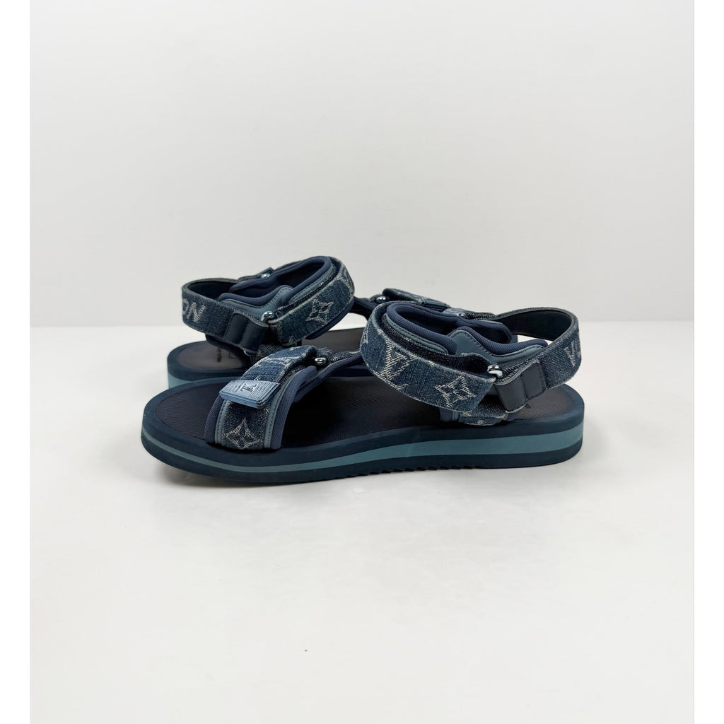Size 7.5UK/8.5US - Louis Vuitton Panama Denim Sandals