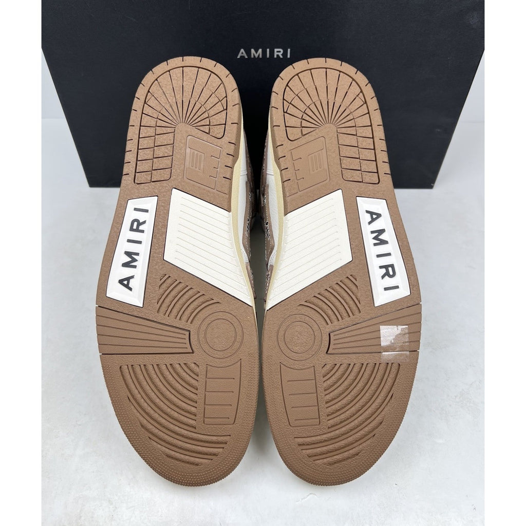 Size 47EU/14US - Amiri Skel Top Hi Bandana Brown NEW
